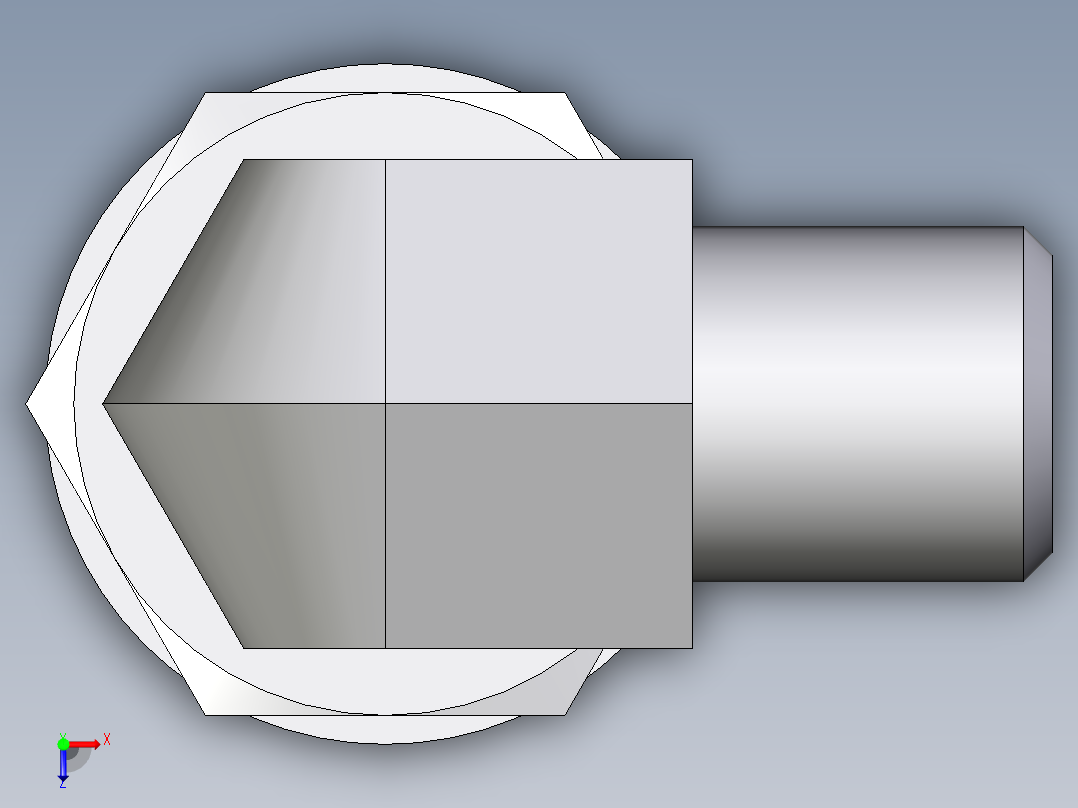 卡套式工业通用硬管接头EO_Adjustable_Locknut_elbow_WEE04LLM10X1OROMDCF俯视图