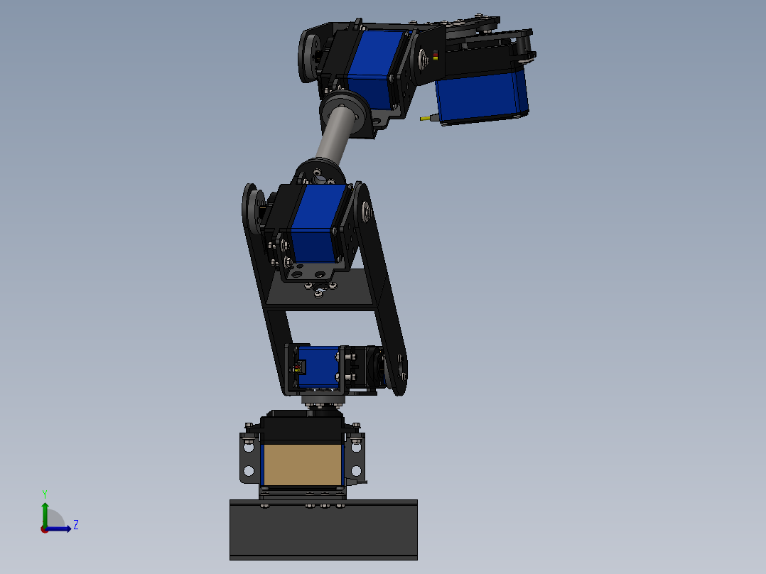 6自由度机械臂左视图