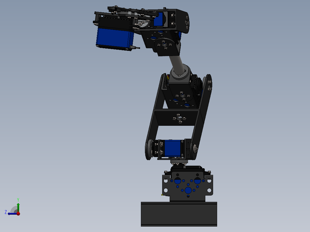 6自由度机械臂右视图