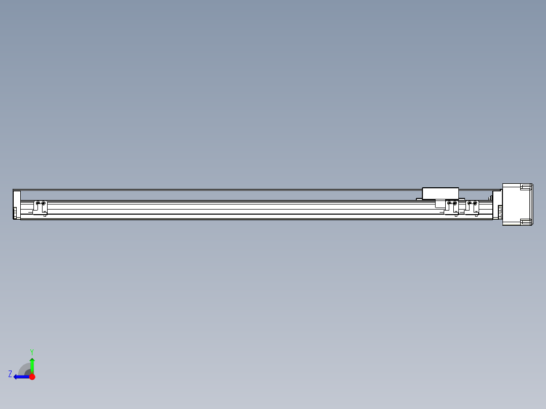 TPA-KNR-60E-1205C-L600A1-ML-P40-N3线性模块铝制底座右视图