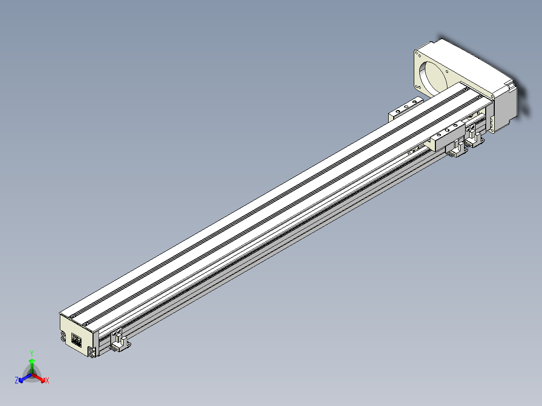 TPA-KNR-60E-1205C-L600A1-ML-P40-N3线性模块铝制底座正等轴测图