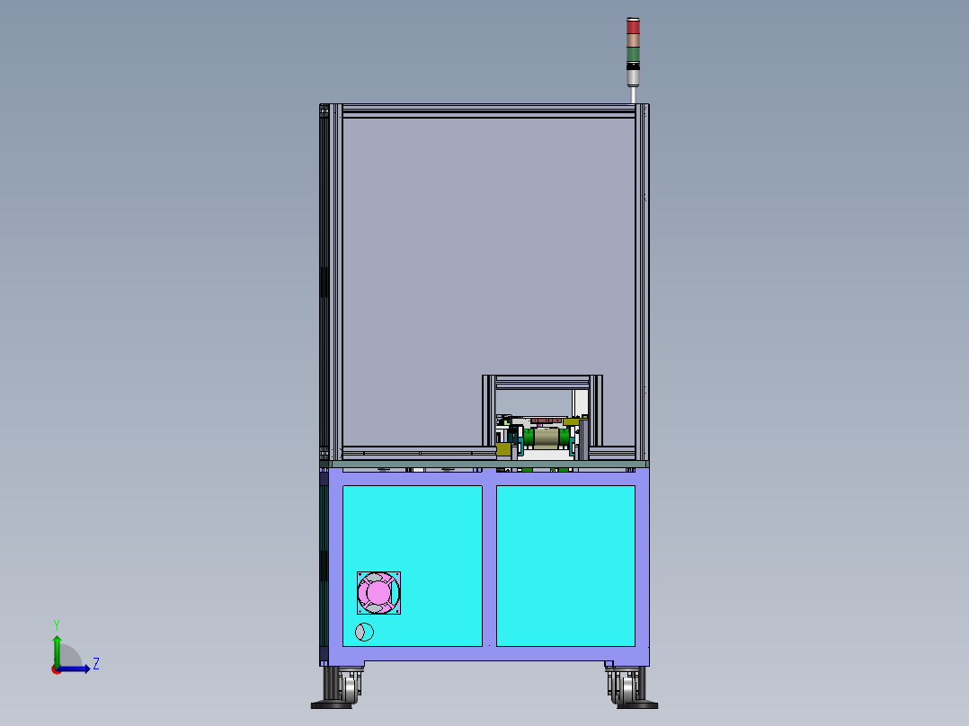 一种贴VHB胶设备sw18可编辑左视图
