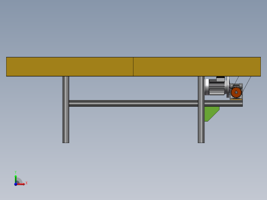 金属链板输送机sw18可编辑前视缩略图