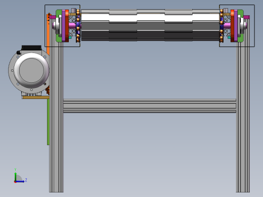 金属链板输送机sw18可编辑左视缩略图