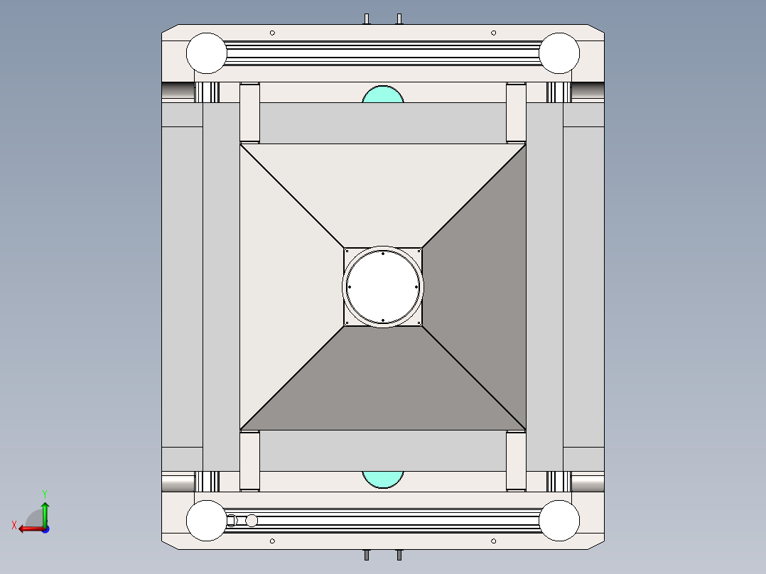 单箱风淋门3D后视图