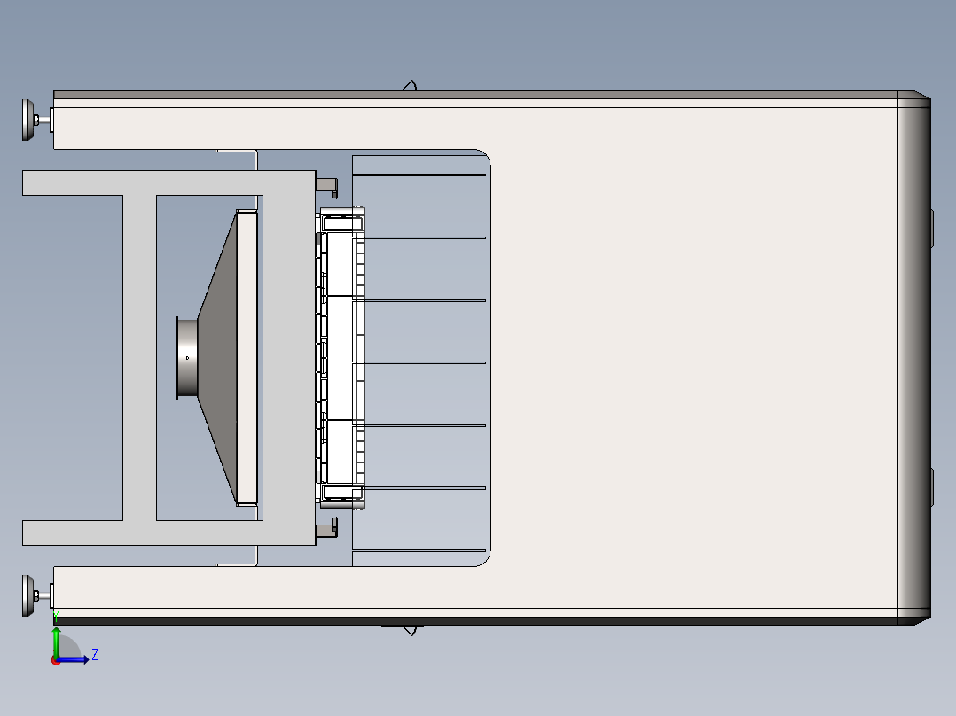 单箱风淋门3D左视图