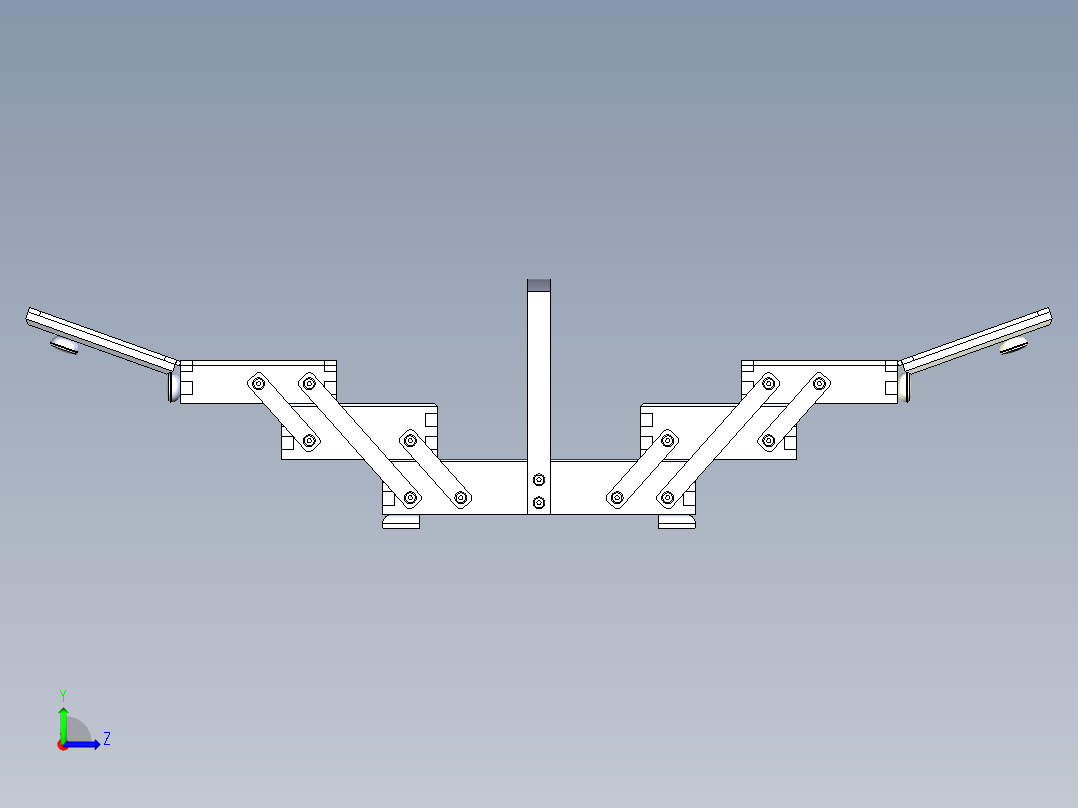 可折叠工具箱左视图