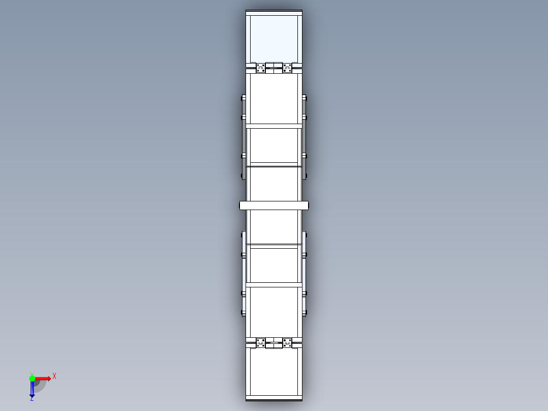 可折叠工具箱俯视图