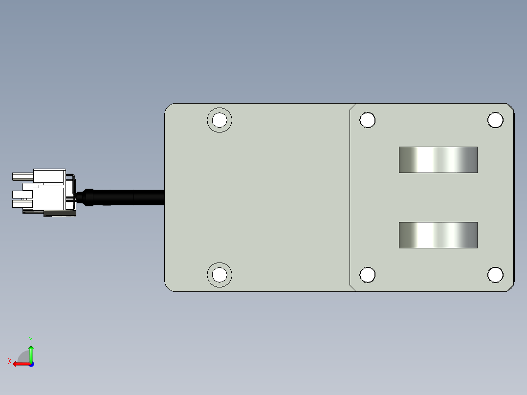 折返式电动缸G-210514后视图
