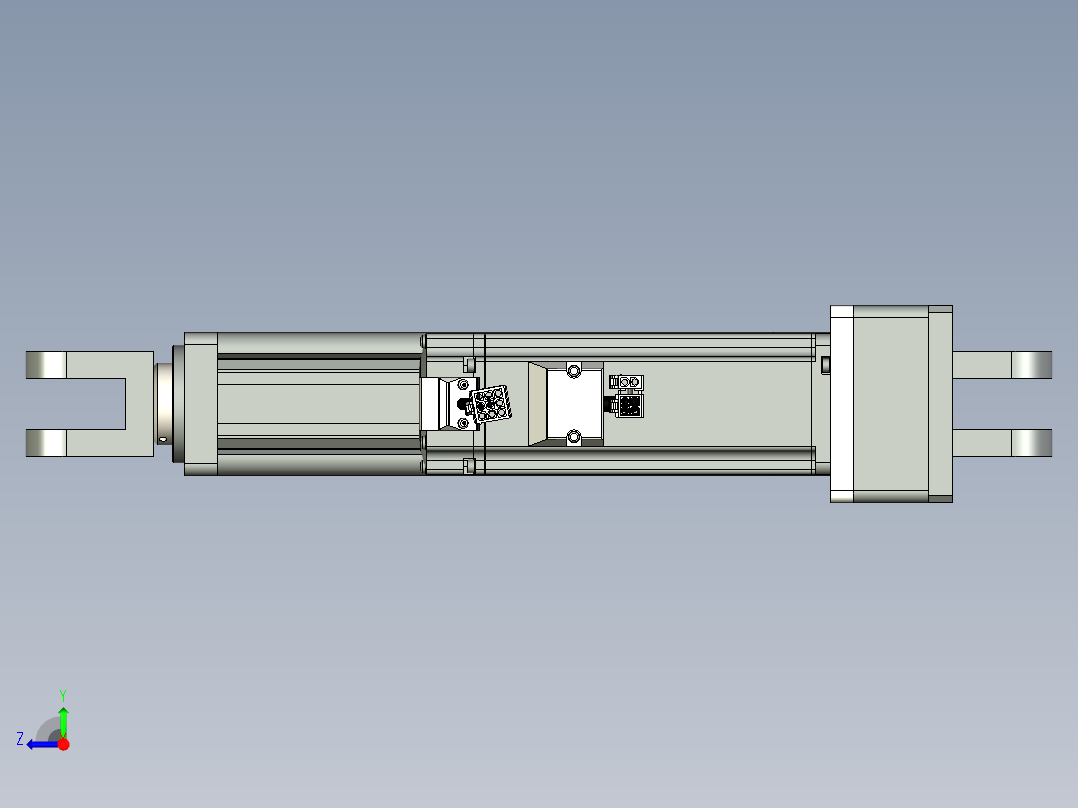 折返式电动缸G-210514右视图