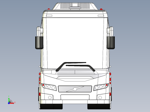 客车、公交车、尔沃大巴前视缩略图