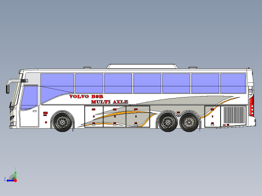 客车、公交车、尔沃大巴右视缩略图