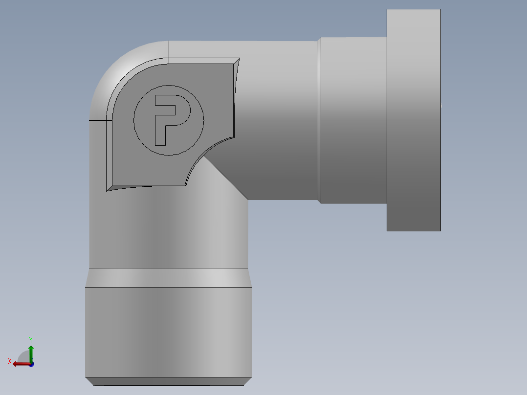 法兰接头、1DFS9-24-08后视图