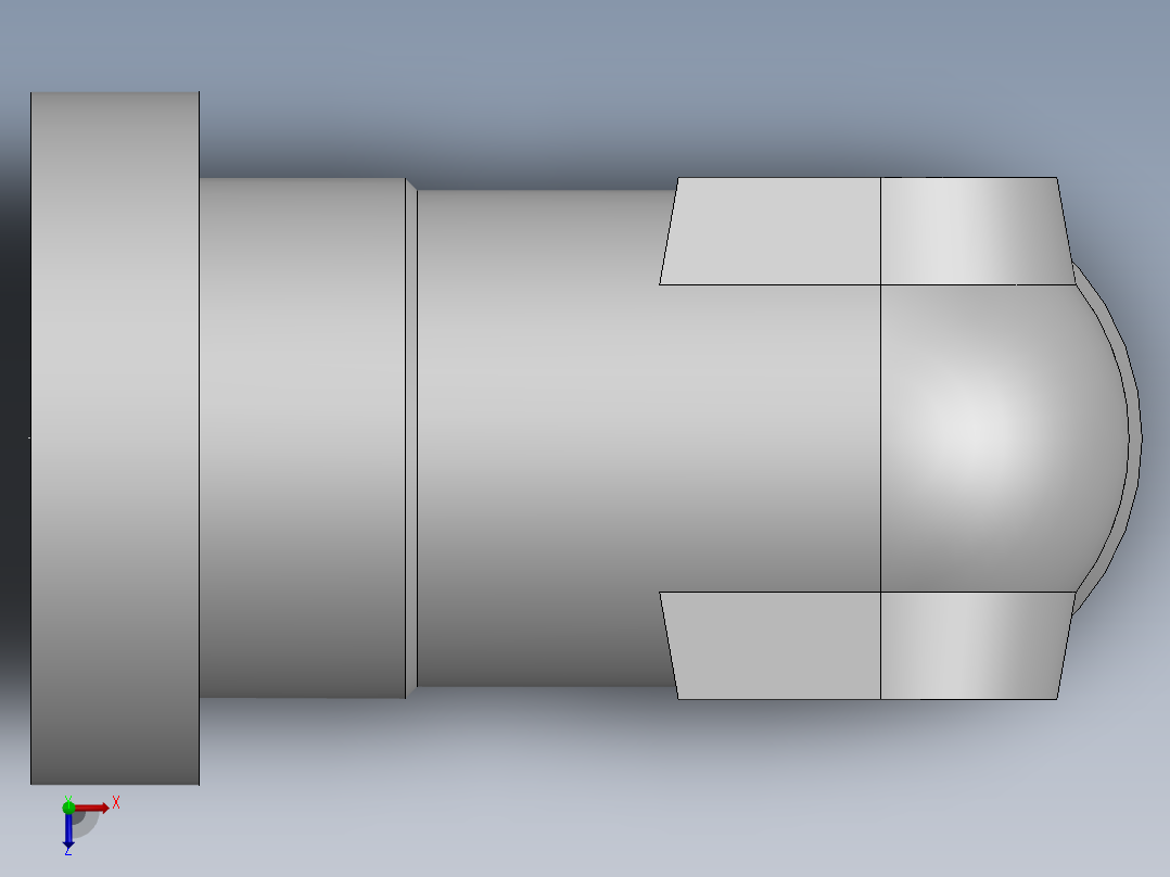 法兰接头、1DFS9-24-08俯视图