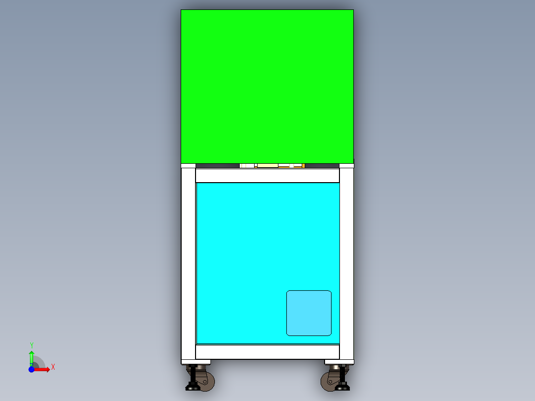 料带输送与切断设备设计前视图