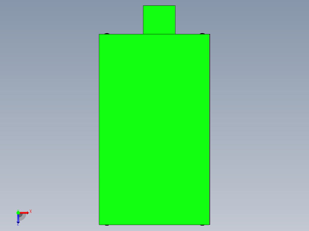 料带输送与切断设备设计俯视图