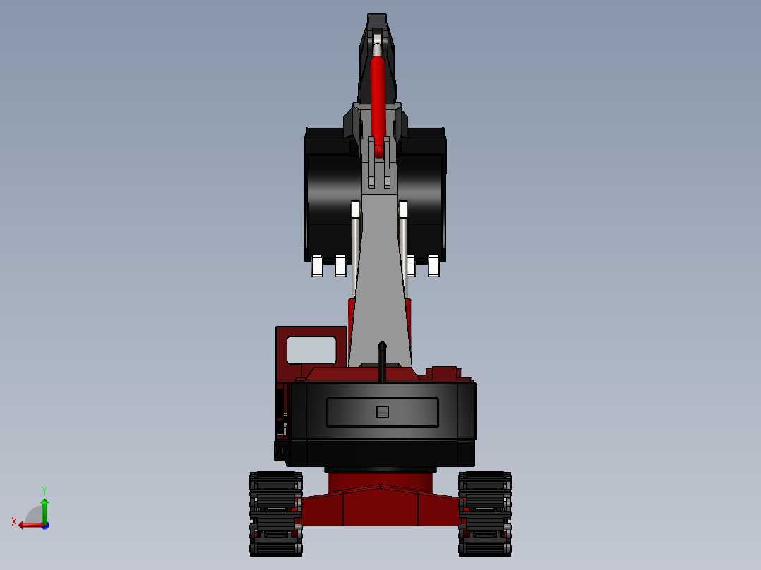 挖掘机、推土机(7)后视图