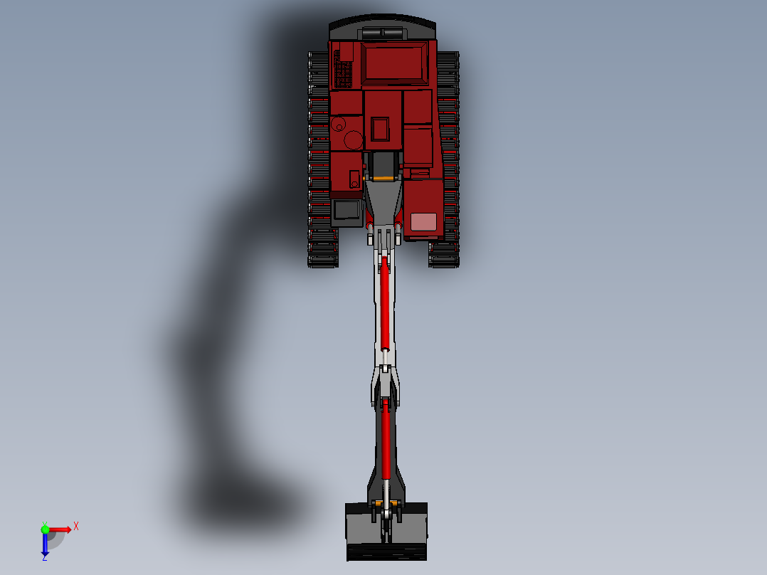 挖掘机、推土机(7)俯视图