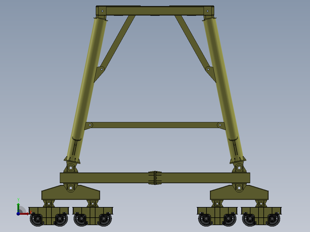 龙门架(20)前视图