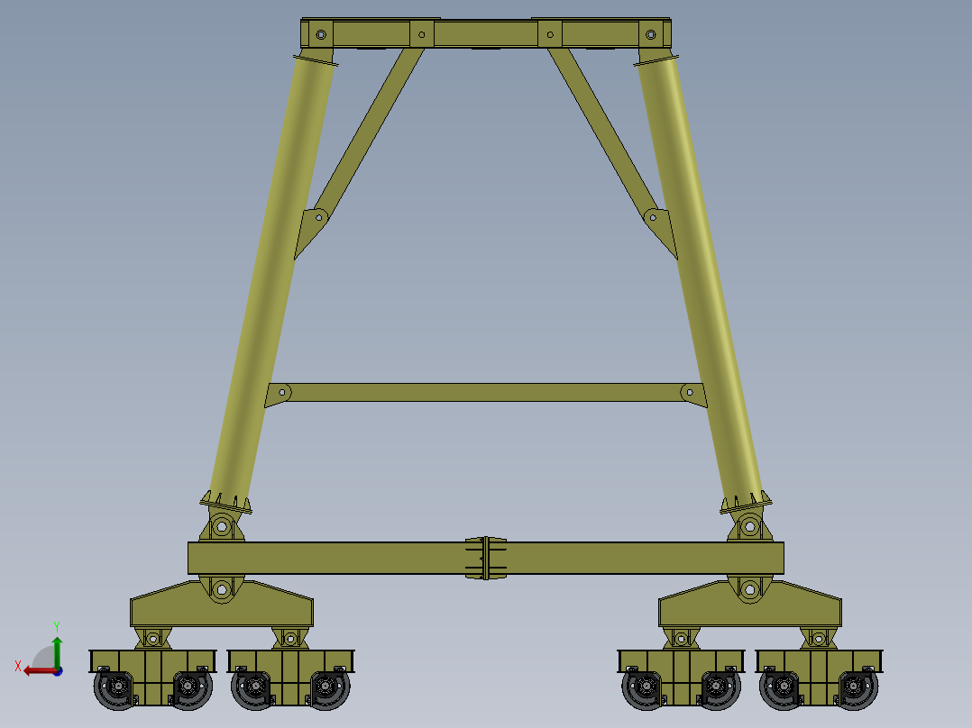 龙门架(20)后视图