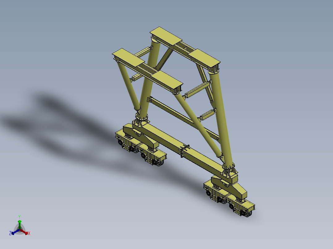 龙门架(20)正等轴测图