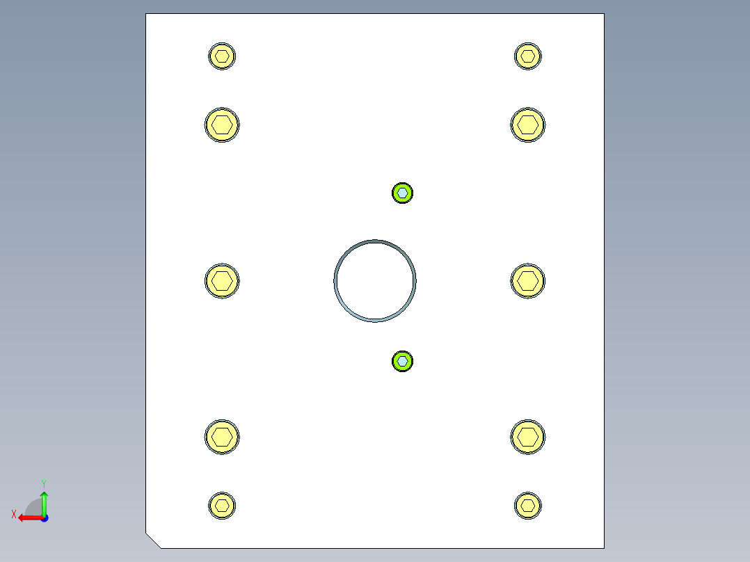 灯饰旋转支架（后模滑块）后视图