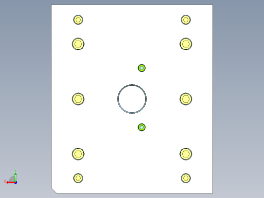 灯饰旋转支架（后模滑块）后视缩略图