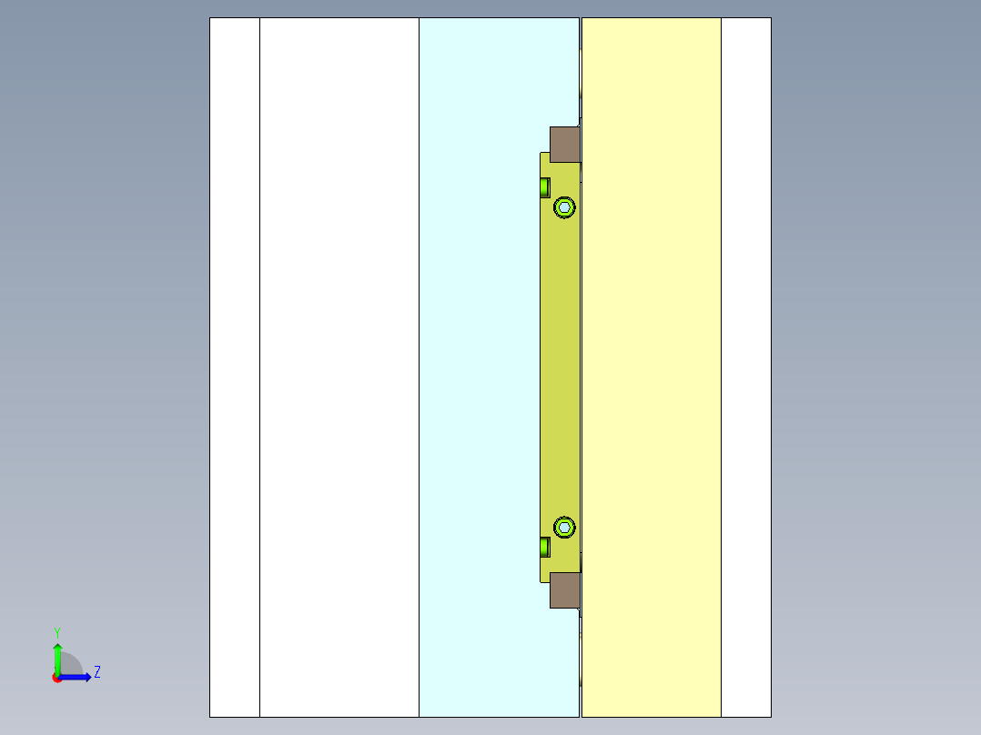灯饰旋转支架（后模滑块）左视图