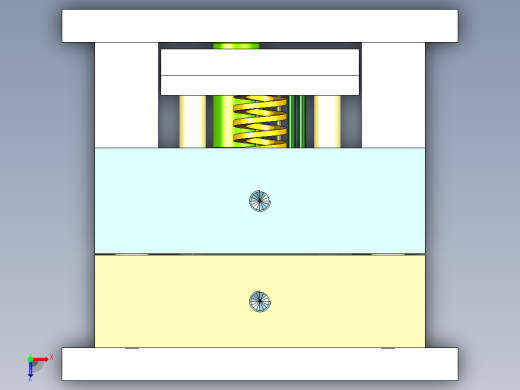 灯饰旋转支架（后模滑块）俯视缩略图