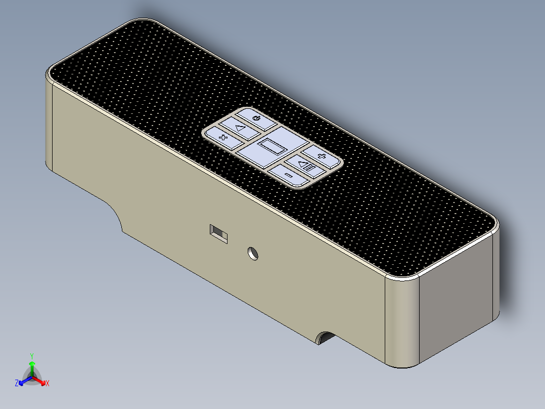 无线蓝牙音箱正等轴测图