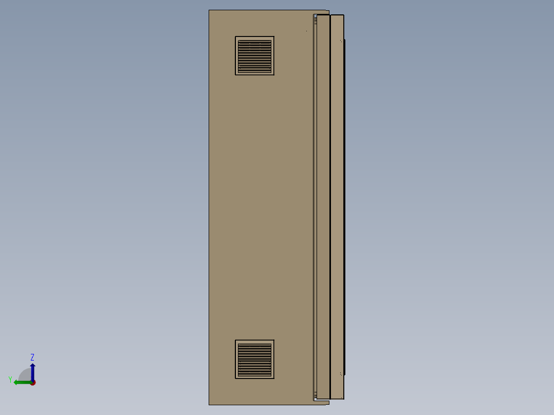 1500x900x520电箱左视图