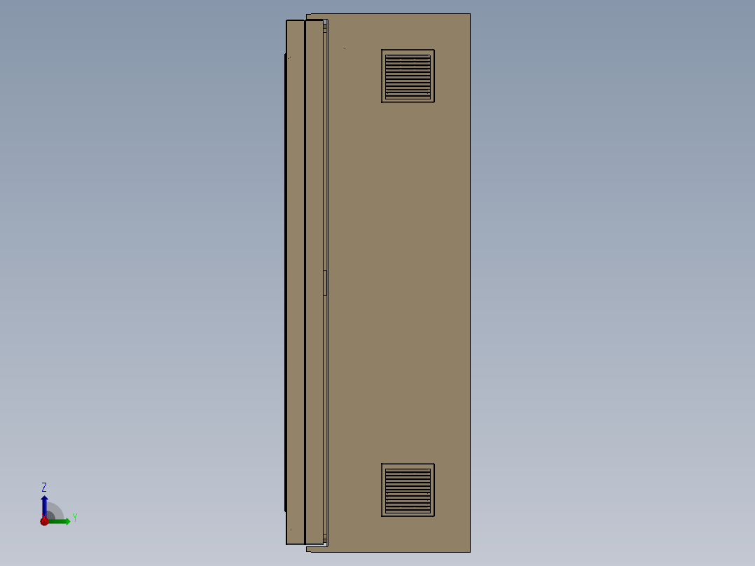 1500x900x520电箱右视图