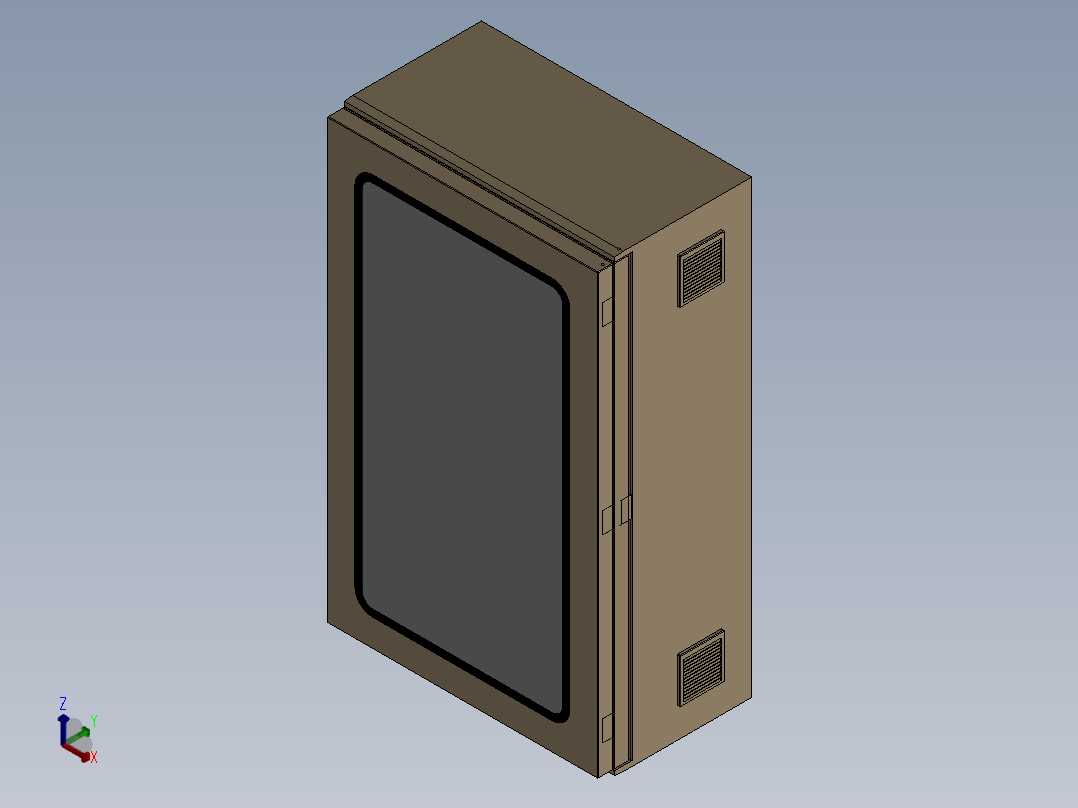 1500x900x520电箱正等轴测图