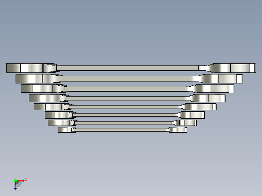 双头扳手俯视图