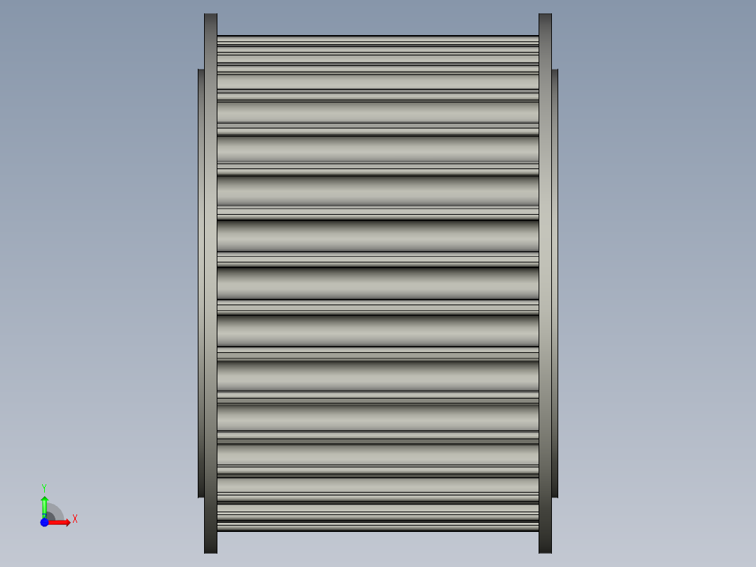 8M32齿50宽带轮前视图