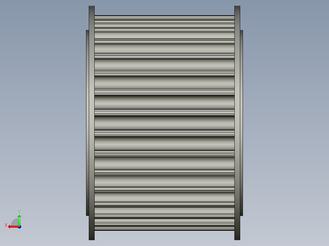 8M32齿50宽带轮后视图