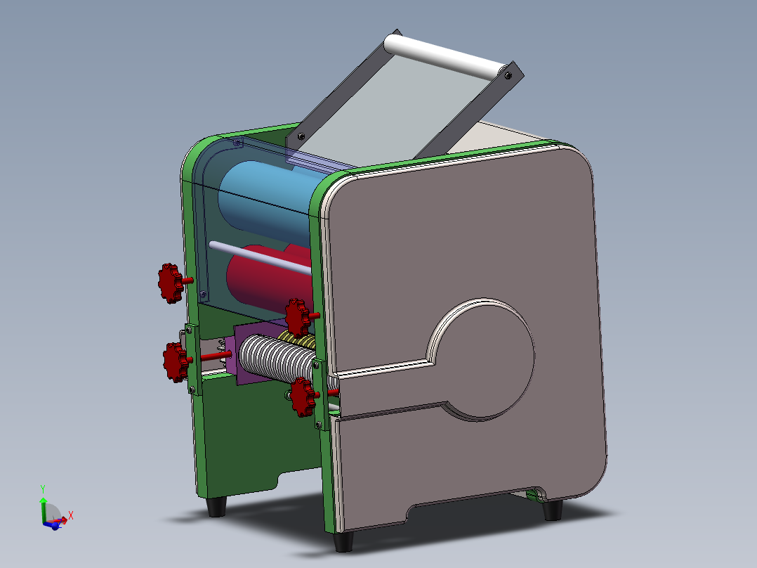 家用面条机模型主视图