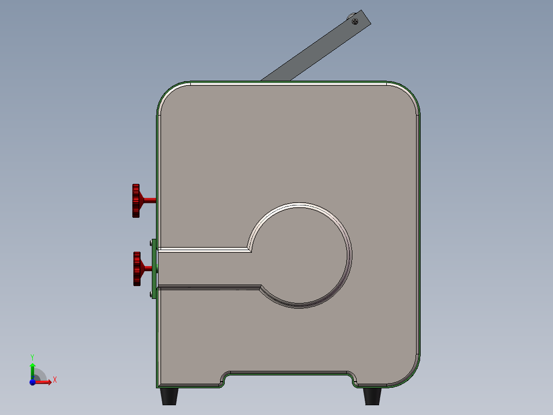 家用面条机模型前视图