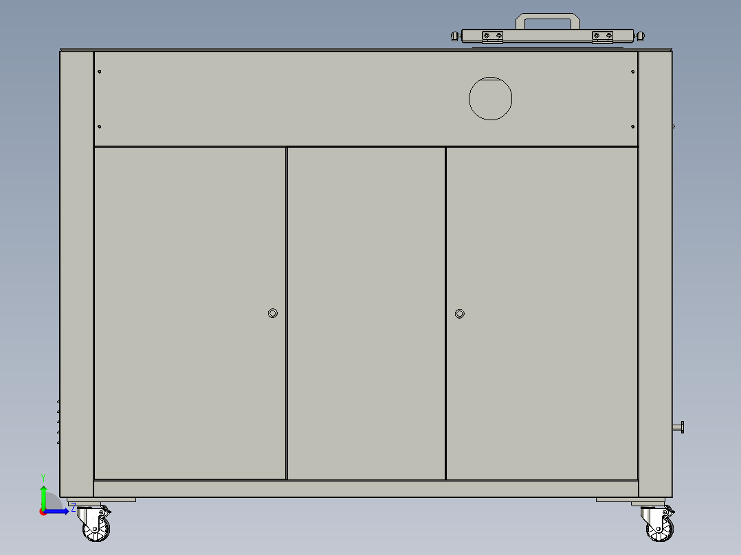 发酵槽模块左视图