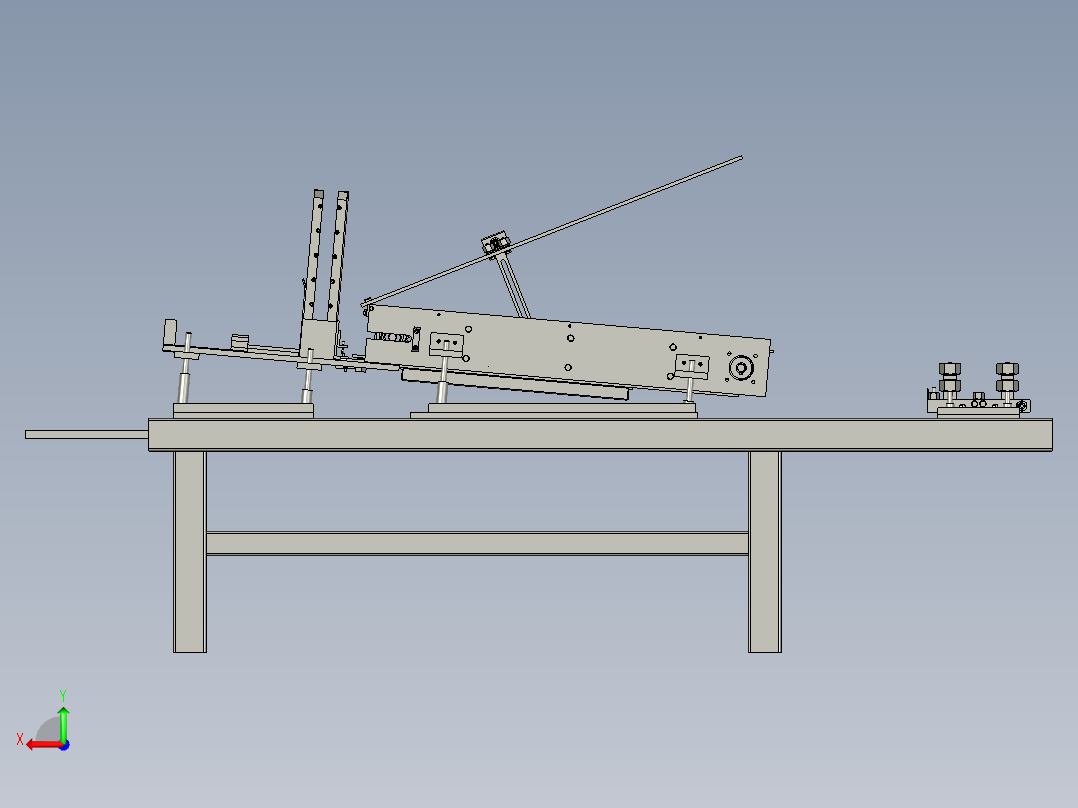 晶圆切割铺展机后视图