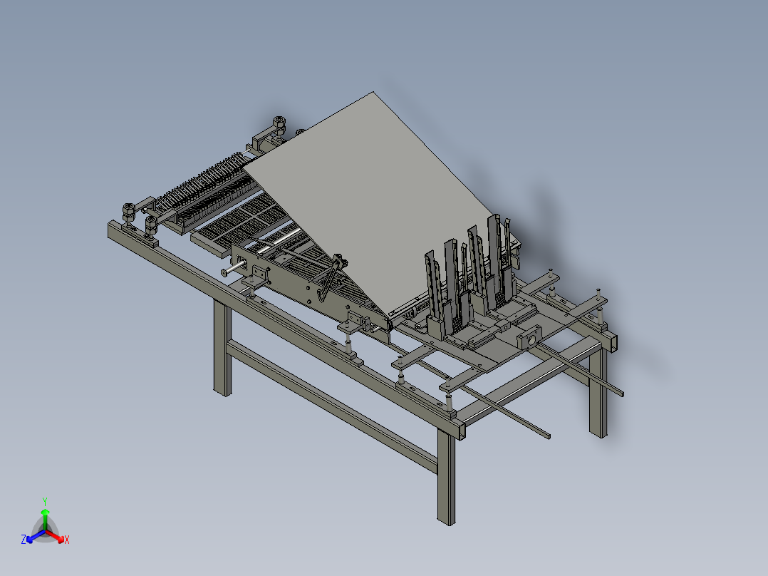 晶圆切割铺展机正等轴测图