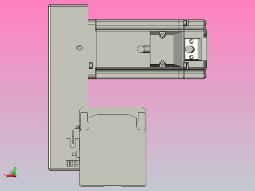 皮带直线轴半封闭可选导轨TPA-HNB-65S-90-L550-RU-Y-P10-N3后视缩略图