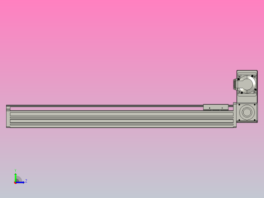 皮带直线轴半封闭可选导轨TPA-HNB-65S-90-L550-RU-Y-P10-N3左视缩略图