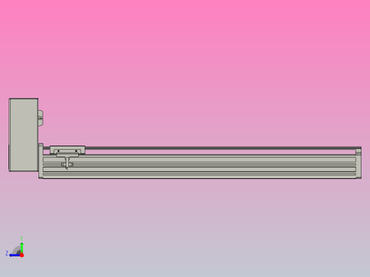 皮带直线轴半封闭可选导轨TPA-HNB-65S-90-L550-RU-Y-P10-N3右视缩略图