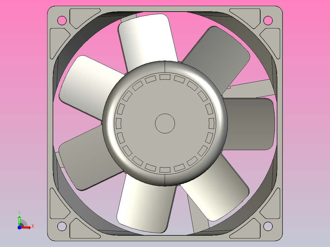 120×120×38mmN系列DC轴流风机╱DC轴流风扇[TX12038H24-N]前视图