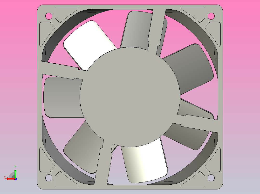 120×120×38mmN系列DC轴流风机╱DC轴流风扇[TX12038H24-N]后视图