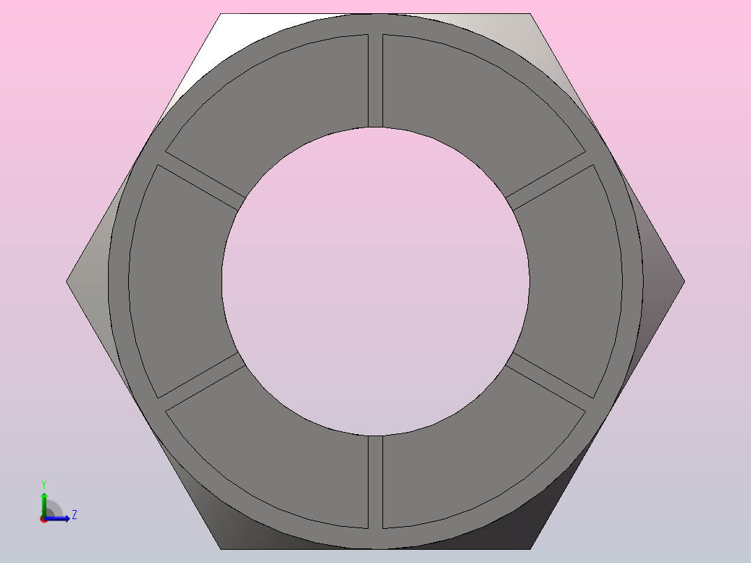 全金属弹簧箍六角锁紧螺母_M24左视图