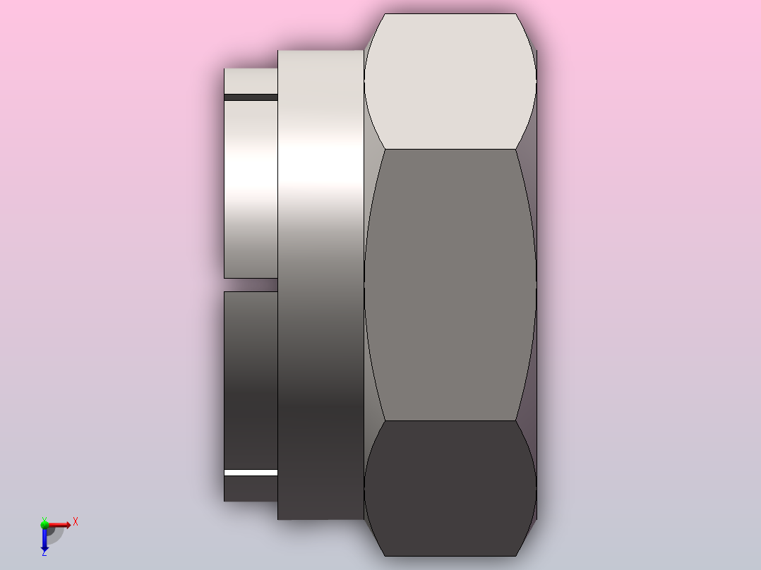 全金属弹簧箍六角锁紧螺母_M24俯视图