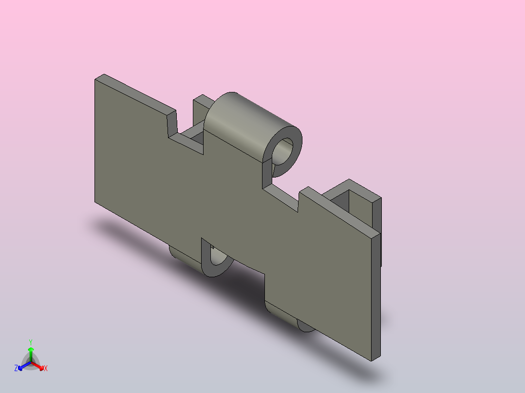SS881TAB兀导金属转弯链板SS881TAB-K350-C2正等轴测图