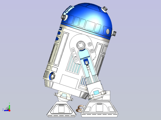 R2-D2机器人右视缩略图